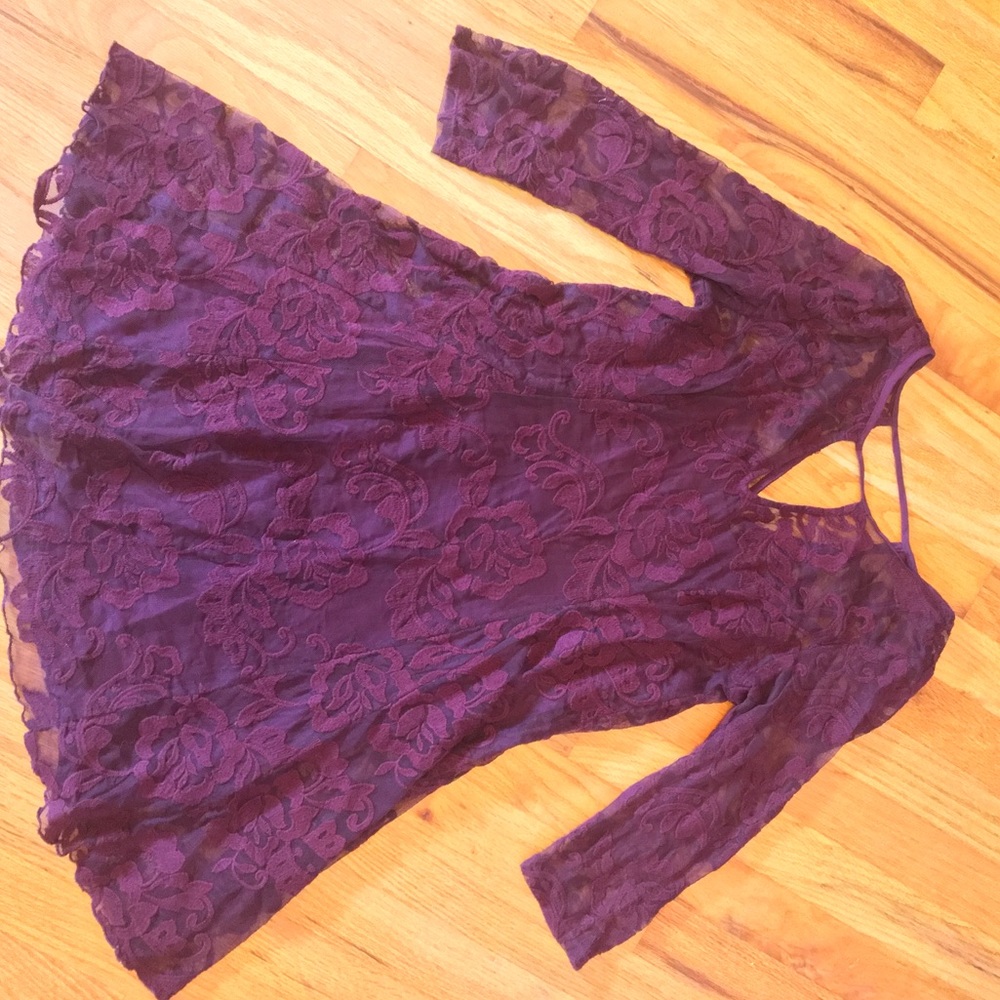 Maroon Lace dress from Hollister